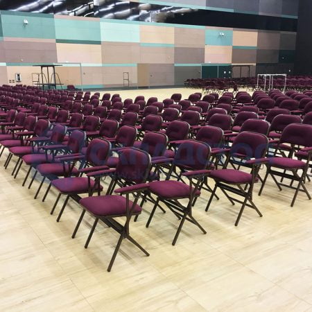 Кресло складное “Собрание” с пюпитром -  для конференц залов, конгресс холлов, мероприятий.