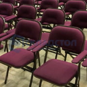 Кресло складное “Собрание” с пюпитром –  для конференц залов, конгресс холлов, мероприятий.