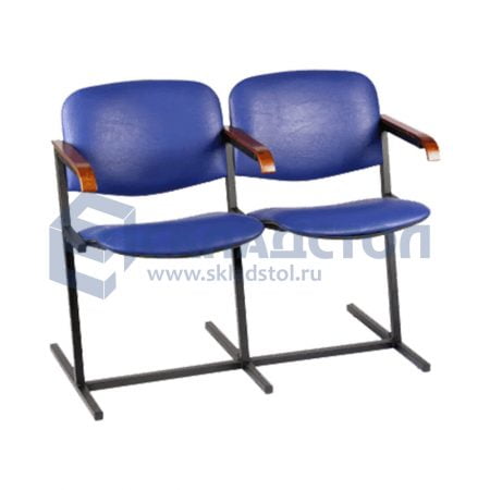 Секция стульев “Эврика” с откидными сиденьями для актового зала